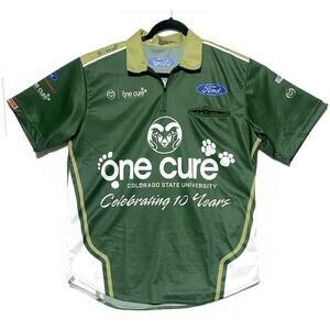 NASCAR Stewart Haas Racing One Cure Pullover Shirt Men's Size XL Green